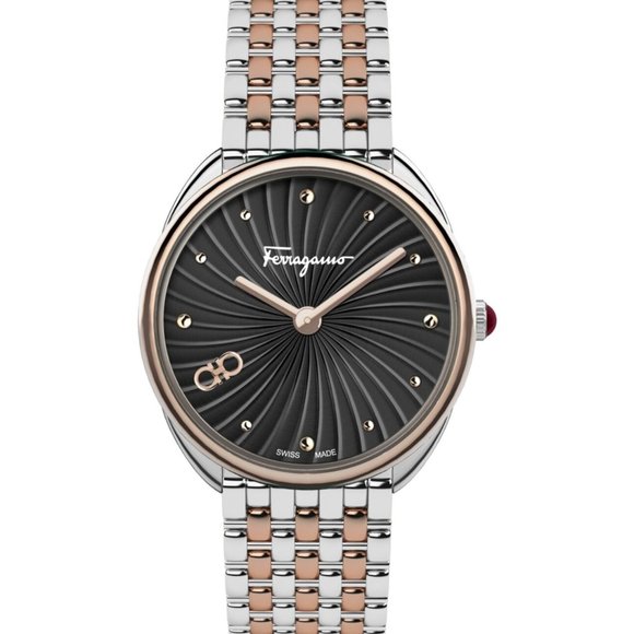 Salvatore Ferragamo Two Tone Ladies Watch! - Picture 1 of 2
